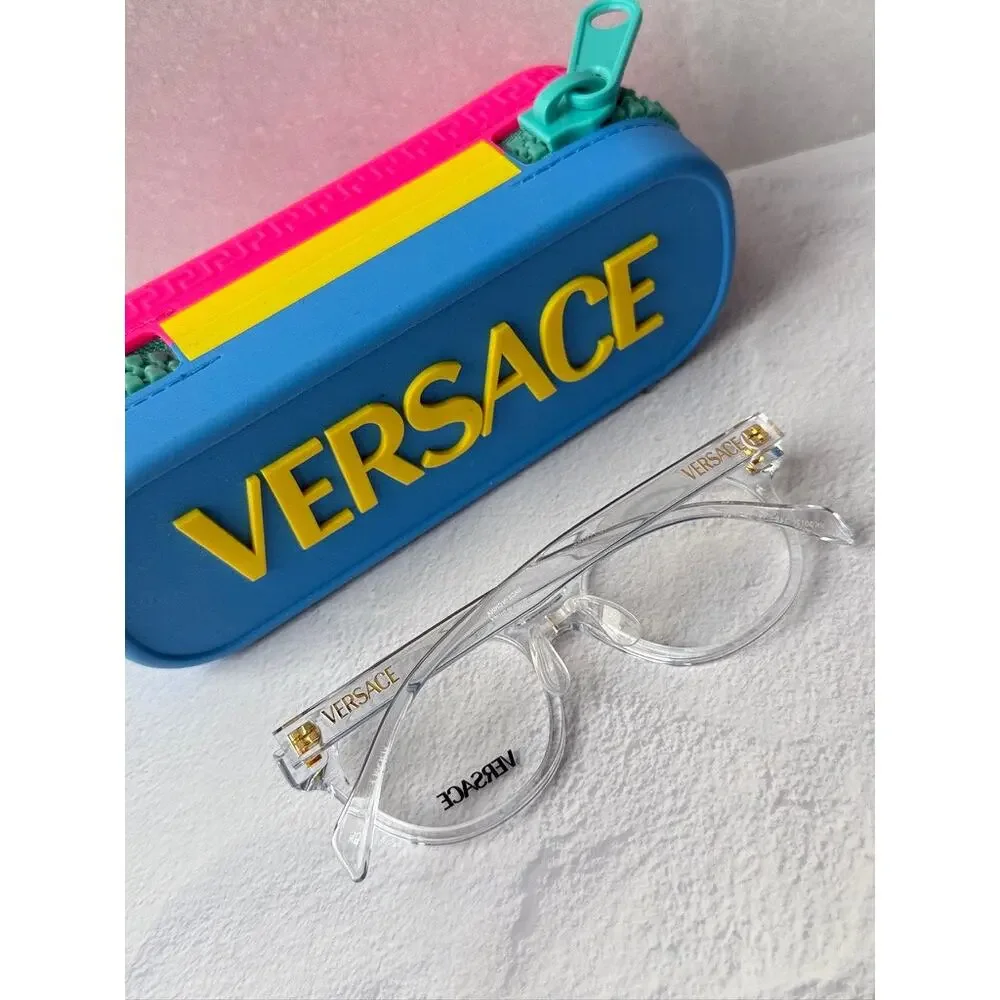 NEW Versace Kids VK3012 Clear Round Eyeglasses Frames